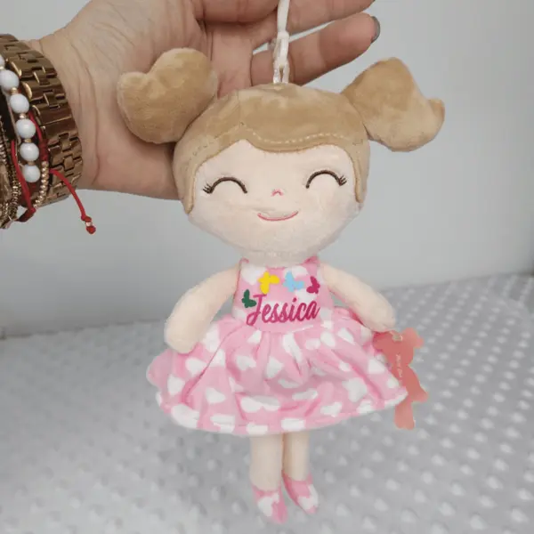 Papusa personalizata Breloc fetita inimoasa (mini)