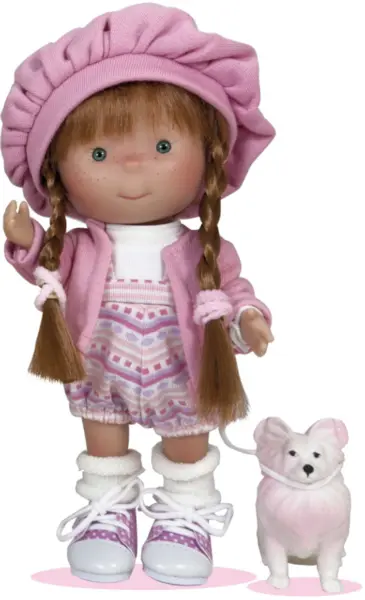 Papusa - Pippa Pet Braids cu miros de vanilie, 23 cm | Nines D’Onil