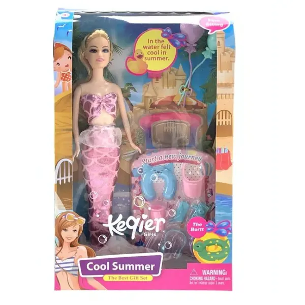 Papusa sirena cu accesorii, Fun Toys | 1 buc