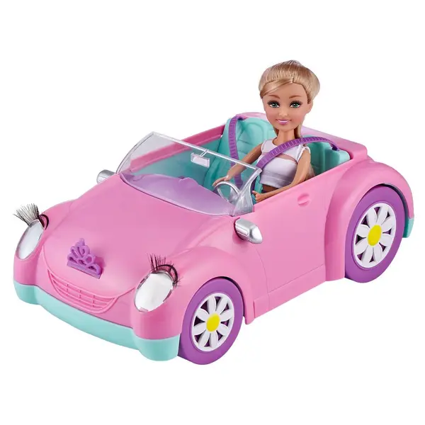 Papusa Sparkle Girlz cu masina decapotabila
