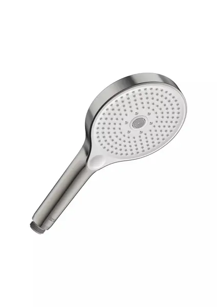 Para dus Roca Pleum A5B8114SM0, racord 1/2 inch, 130 mm, 3 functii, mat, Otel satinat