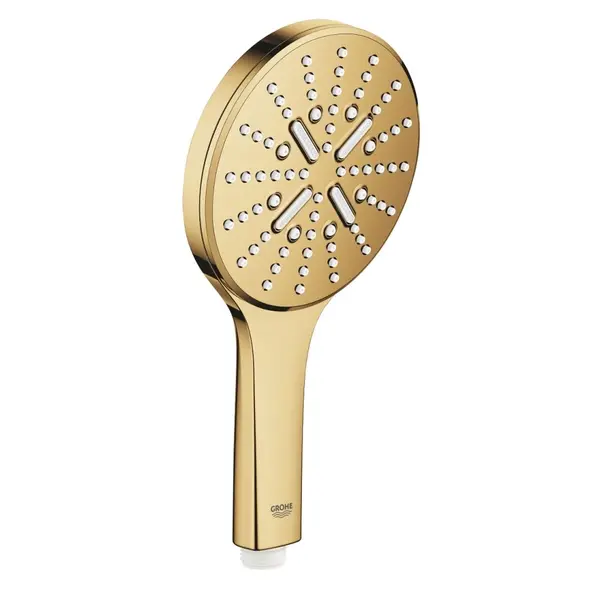 Para dus rotunda Grohe Rainshower Smartactive 130 cu 3 functii, auriu lucios Cool Sunrise