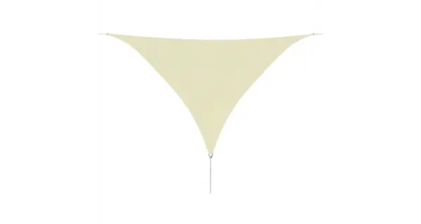Parasolar din tesut oxford triunghiular 3,6x3,6x3,6 m, Crem