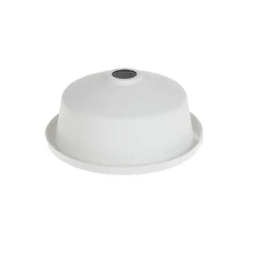 Parasolar Hikvision DS-1253ZJ-M pentru camera dome exterior, protectie ploaie si soare, alb, PP+30%GF, 191.1 x 76 mm
