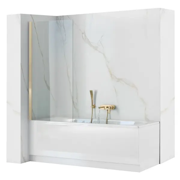 Paravan de cada Elegant Gold sticla - 70x140 cm