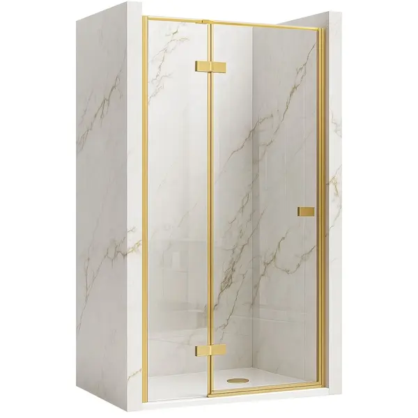 Paravan de dus Rea Atlas 80 Brush Gold