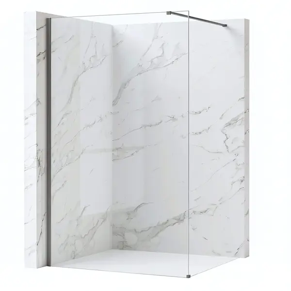 Paravan de dus Rea Flexi Transparent / Titan 130