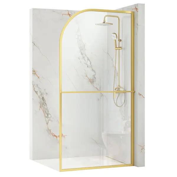 Paravan de dus Rea Sky Brush Gold 120