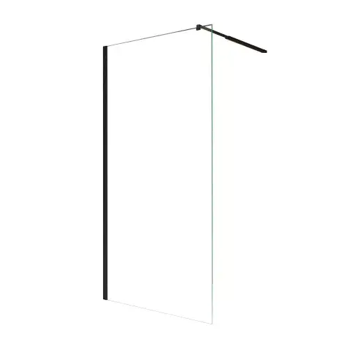 Paravan de dus walk-in, 80x190 cm, neagru, Leziter River