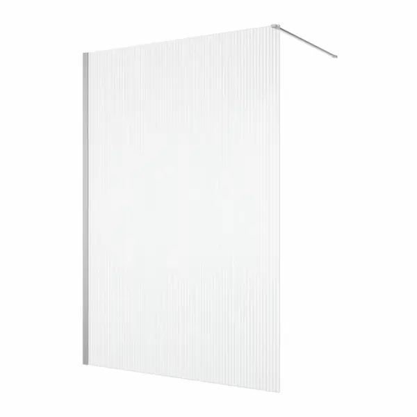 Paravan dus cu sticla riflata walk-in 80x200 cm, slefuit lucios, 8 mm, Ronal Lina