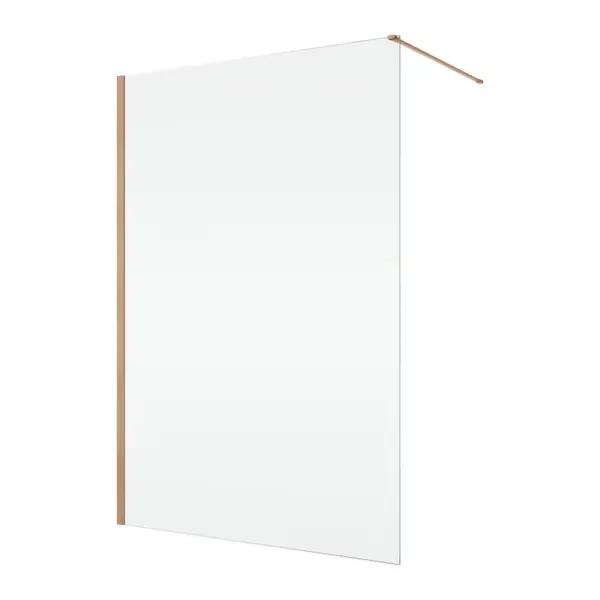 Paravan dus sticla walk-in 110x200 cm cupru periat, sticla 8 mm, Ronal Easy D40
