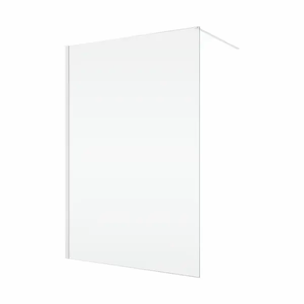 Paravan dus sticla walk-in 120x200 cm, alb, sticla 8 mm, Ronal Easy
