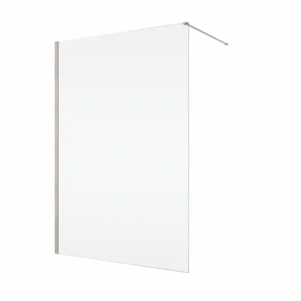 Paravan dus sticla walk-in 120x200 cm, bronz periat, sticla 8 mm, Ronal Easy