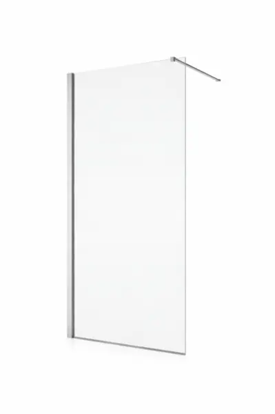 Paravan dus sticla walk-in 120x200 cm cu cadru metalic crom RONAL PUR
