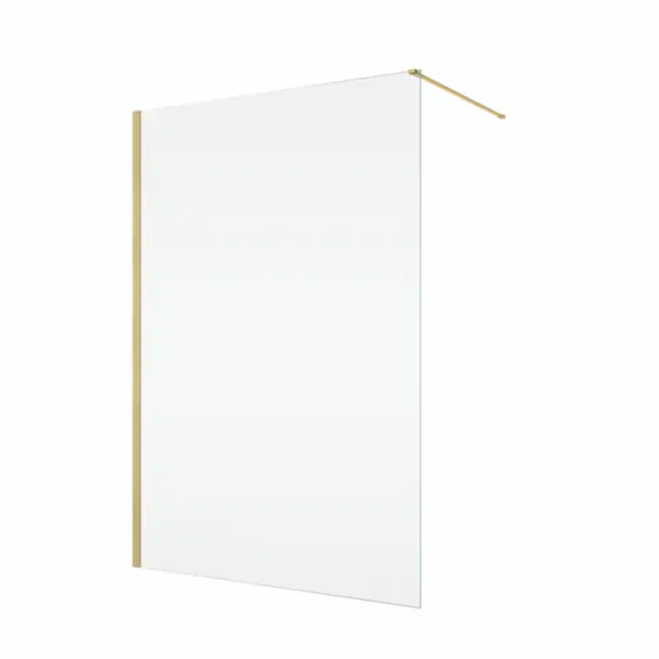 Paravan dus sticla walk-in 80x200 cm, auriu periat, sticla 8 mm, Ronal Easy D40