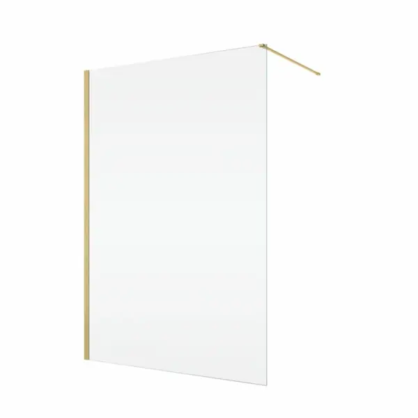 Paravan dus sticla walk-in 90x200 cm, auriu periat, sticla 8 mm, Ronal Easy D40