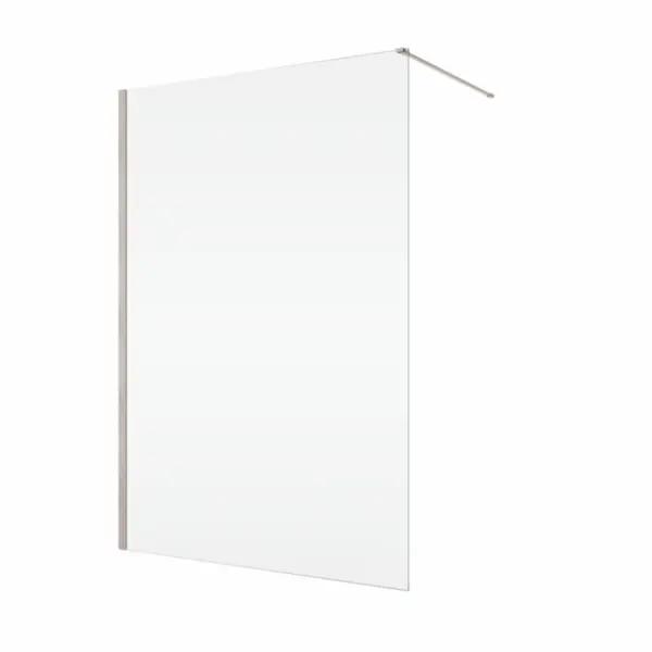 Paravan dus sticla walk-in 90x200 cm, bronz periat, sticla 8 mm, Ronal Easy