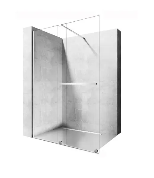 Paravan dus walk-in Cortis crom - 120x195 cm