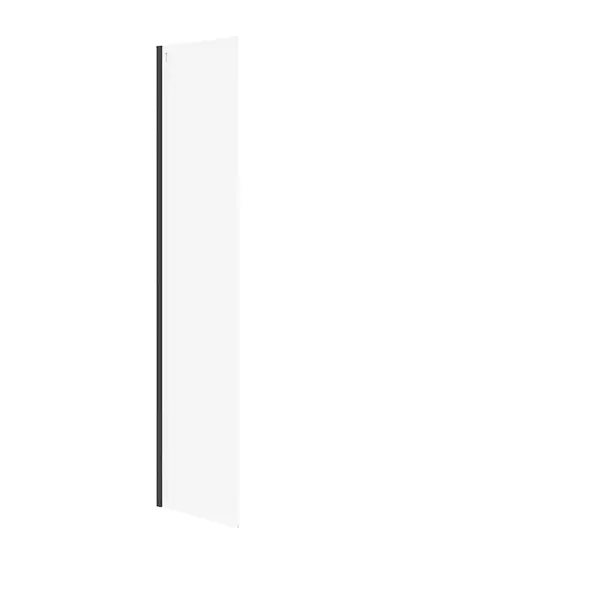 Paravan fix dus sticla securizata 50x200 cm profil negru pentru cabina dus walk-in Cersanit Mille