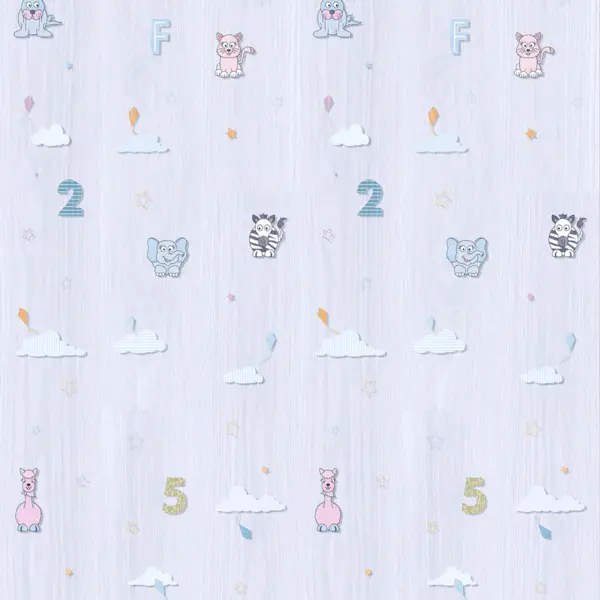 Parchet laminat VarioClic Kids Zoo 8 mm clasa 32 AC4 multicolor