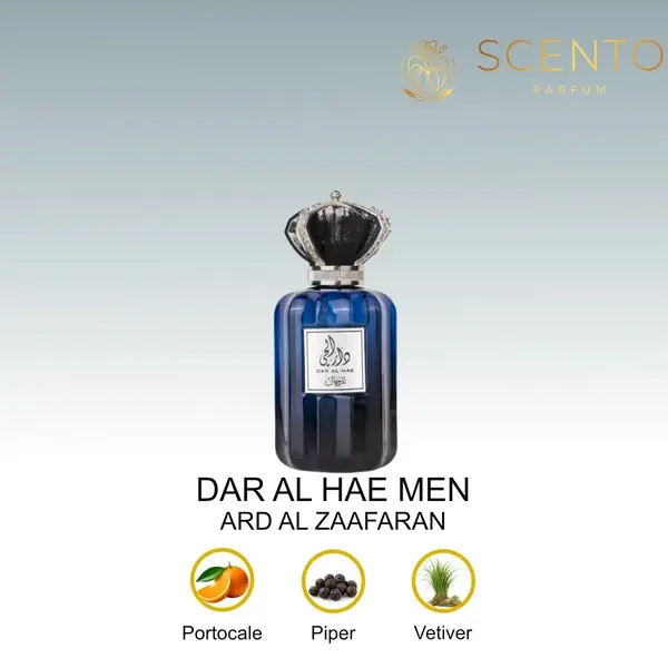 Parfum arabesc Dar Al Hae Men, Ard Al Zaafaran, apa de parfum 100 ml, barbati - Original Dubai