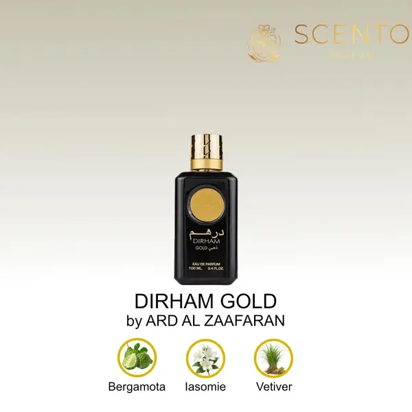 Parfum arabesc Dirham Gold, Ard Al Zaafaran, apa de parfum 100 ml, unisex - Original Dubai