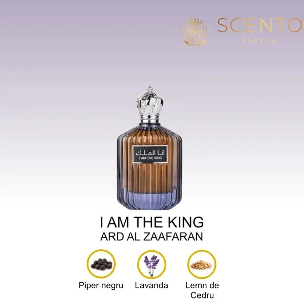 Parfum arabesc I Am the King, Ard Al Zaafaran, apa de parfum 100 ml, barbati - Original Dubai