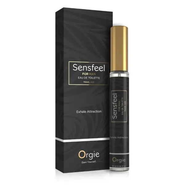 Parfum cu feromoni Orgie - Sensfeel, travel size, pentru barbati, 10 ml