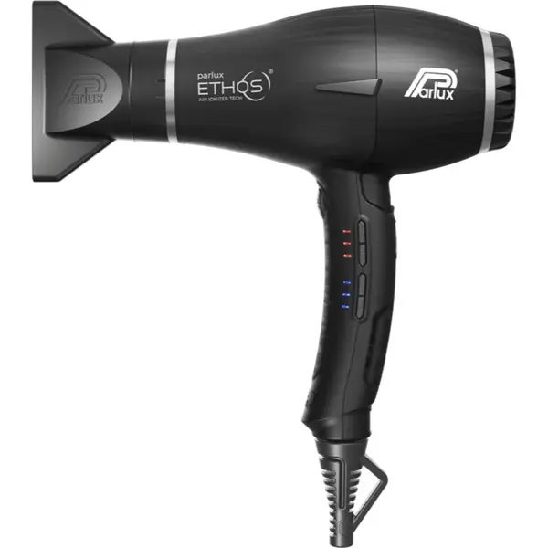 Parlux Ethos + Magic Sense uscător de păr profesional, cu ionizator + difuzor Black 1 buc