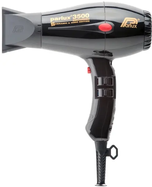 Parlux Uscător de păr 3500 Ceramic & Ionic Super Compact, 2000W, negru