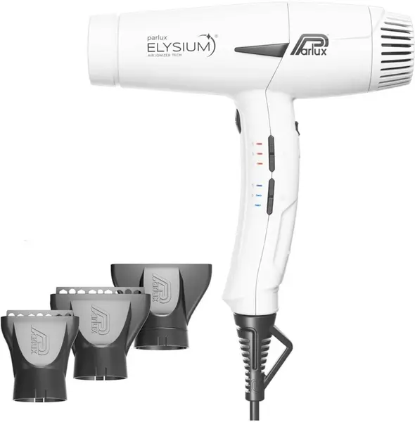Parlux Uscător de păr ionizant cu control digital Elysium, 2300W, alb