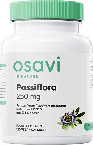 Passiflora, 250 mg, 120 capsule, Osavi