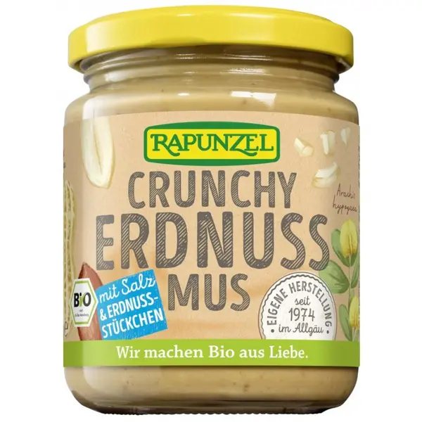 Pasta de arahide crocanta cu sare vegana, eco - 250 g