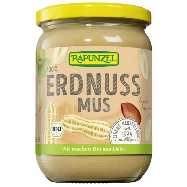 Pasta de arahide fina vegana, eco - 500 g