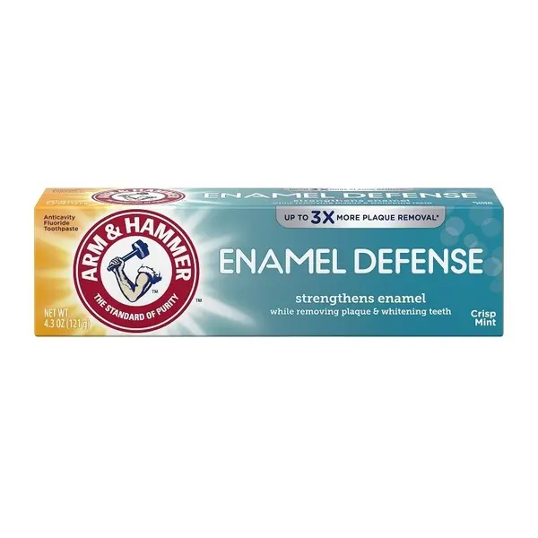 Pasta de Dinti, Arm & Hammer, Enamel Defense, pentru Albirea Dintilor si Intarirea Smaltului, cu Fluor, 121gr