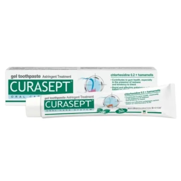 Pasta de dinti Astringent ADS cu clorhexidina 0.2%, Curasept | 75 ml