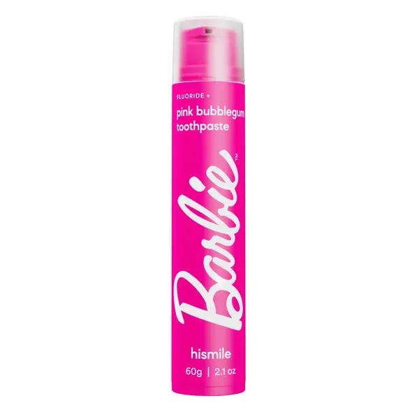 Pasta de dinti Barbie Pink Bubble Gum, 60 g, Hismile