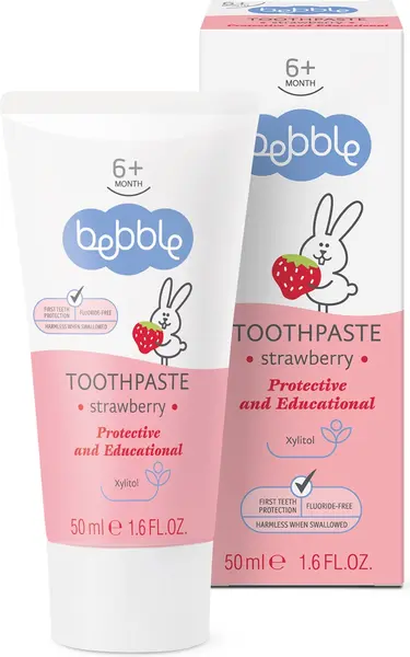 Pasta de dinti Bebble - Capsuni, 50 ml