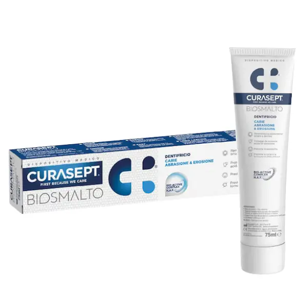 Pasta de dinti Biosmalto Carie Abrasione, Curasept | 75 ml