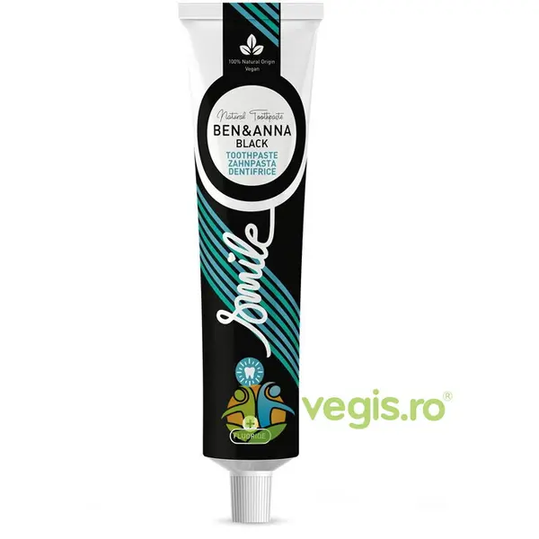 Pasta de Dinti Black cu Fluor Tub 75ml