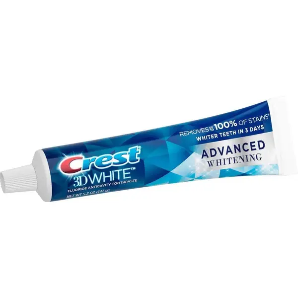 Pasta de Dinti, Crest, 3D White, Advanced Whitening, pentru Albirea Dintilor, Indepartarea Petelor, 147gr