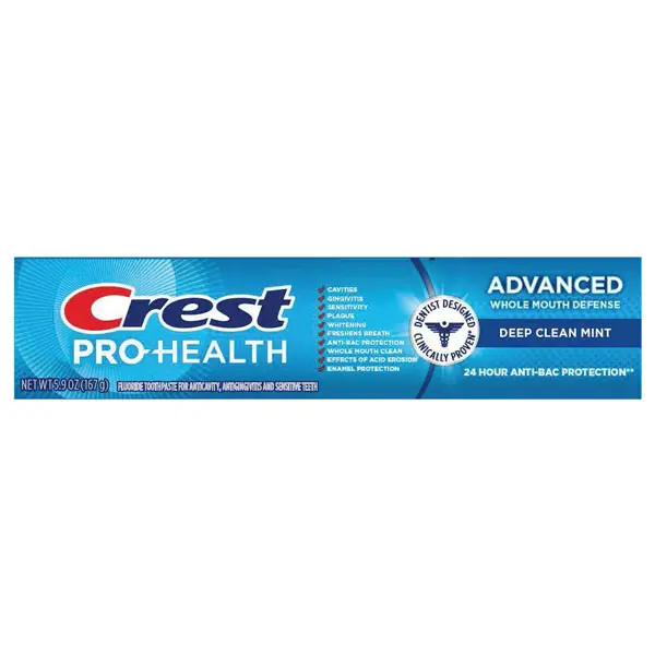 Pasta de Dinti, Crest, Pro-Health, Deep Clean Mint, Multi-Protectie Avansata, cu Fluor, Aroma Menta, 167gr