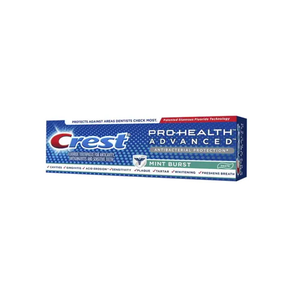 Pasta de Dinti, Crest, Pro-Health, Mint Burst, Efect Anti-Bacterian, 141gr