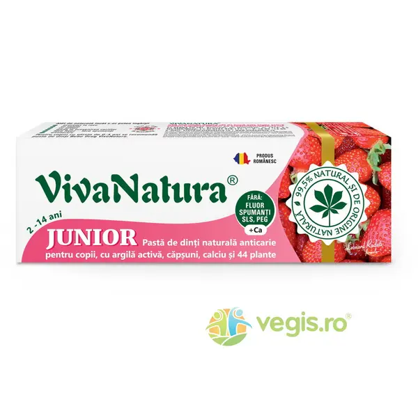 Pasta de Dinti cu Capsuni Junior 80ml