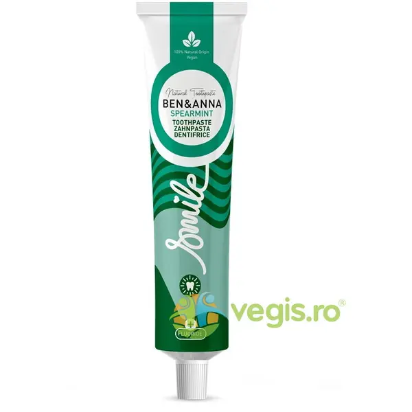 Pasta de Dinti cu Menta cu Fluor Tub 75ml