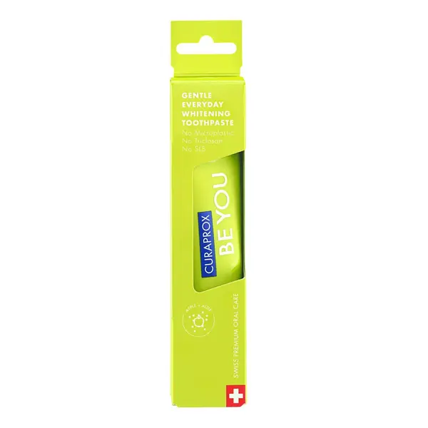 Pasta de Dinti, Curaprox, BeYou, Impotriva Cariilor, fara SLS, Aroma de Mar Verde si Aloe, cu Fluor, 60ml