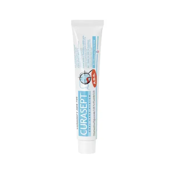 Pasta de Dinti, Curasept, ADS 705, Clorhexidina 0.05%, Protectie pentru Gingiile Iritate, cu Fluor, 75ml