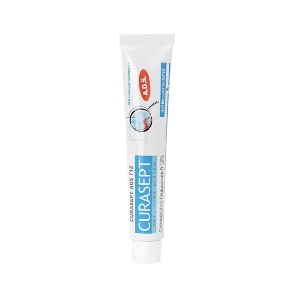 Pasta de Dinti, Curasept, ADS 712, Clorhexidina 0.12%, Protectie pentru Gingiile Iritate, fara SLS, 75ml