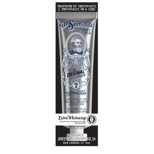 Pasta de Dinti, Dr. Sheffield's, Extra Whitening, Albirea Dintilor si Indepartarea Placii, cu Fluor, Aroma Menta, 141gr