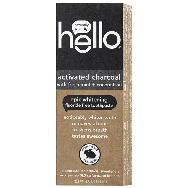 Pasta de Dinti, Hello, Epic Whitening, Efect Albirea Dintilor cu Carbune Activ, 113gr